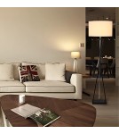 Abigali Lampa podłogowa Sand Glass biała