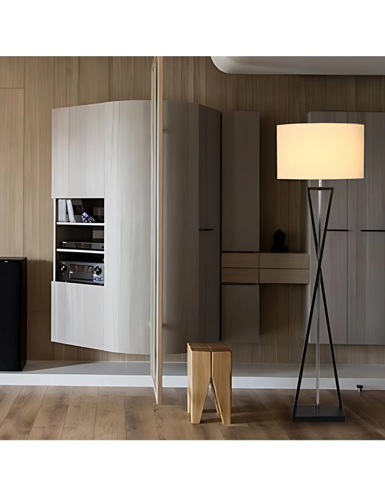 Abigali Lampa podłogowa Sand Glass biała