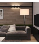 Abigali Lampa podłogowa Sand Glass biała