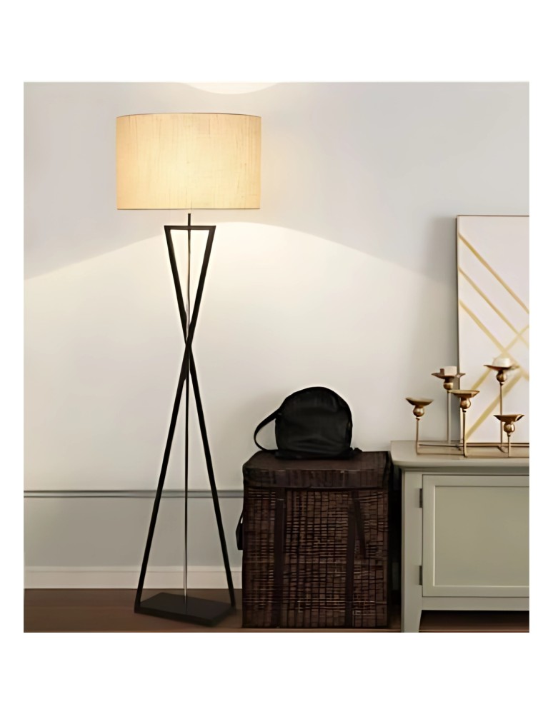 Abigali Lampa podłogowa Sand Glass biała