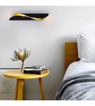 Wall lamps - Abigali Drill wall lamp Black and gold 2xE14 - product 2