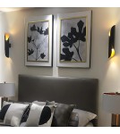 Wall lamps - Abigali Drill wall lamp Black and gold 2xE14 - product 3