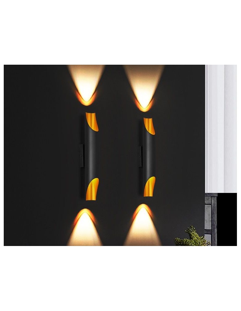 Wall lamps - Abigali Wall lamp Straight Gold 2xE14 - product kolory-swiatla.pl 6