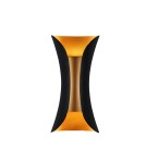Wall lamps - Abigali Wall lamp Black-Gold IP65 2x5W 3000K - product 1