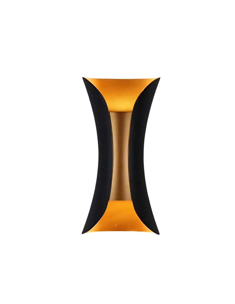 Wall lamps - Abigali Wall lamp Black-Gold IP65 2x5W 3000K - product kolory-swiatla.pl 1