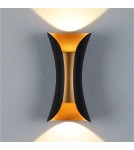 Abigali Kinkiet Black-Gold IP65 2x5W 3000K