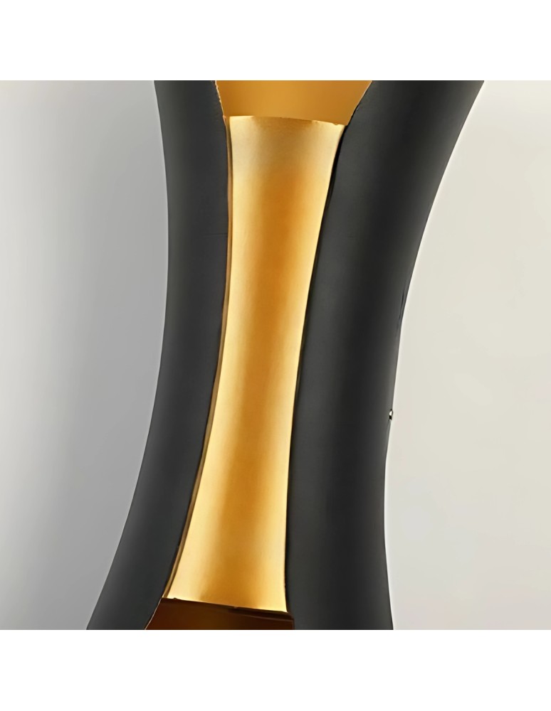 Abigali Kinkiet Black-Gold IP65 2x5W 3000K