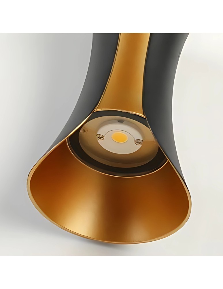 Abigali Kinkiet Black-Gold IP65 2x5W 3000K