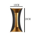 Abigali Kinkiet Black-Gold IP65 2x5W 3000K