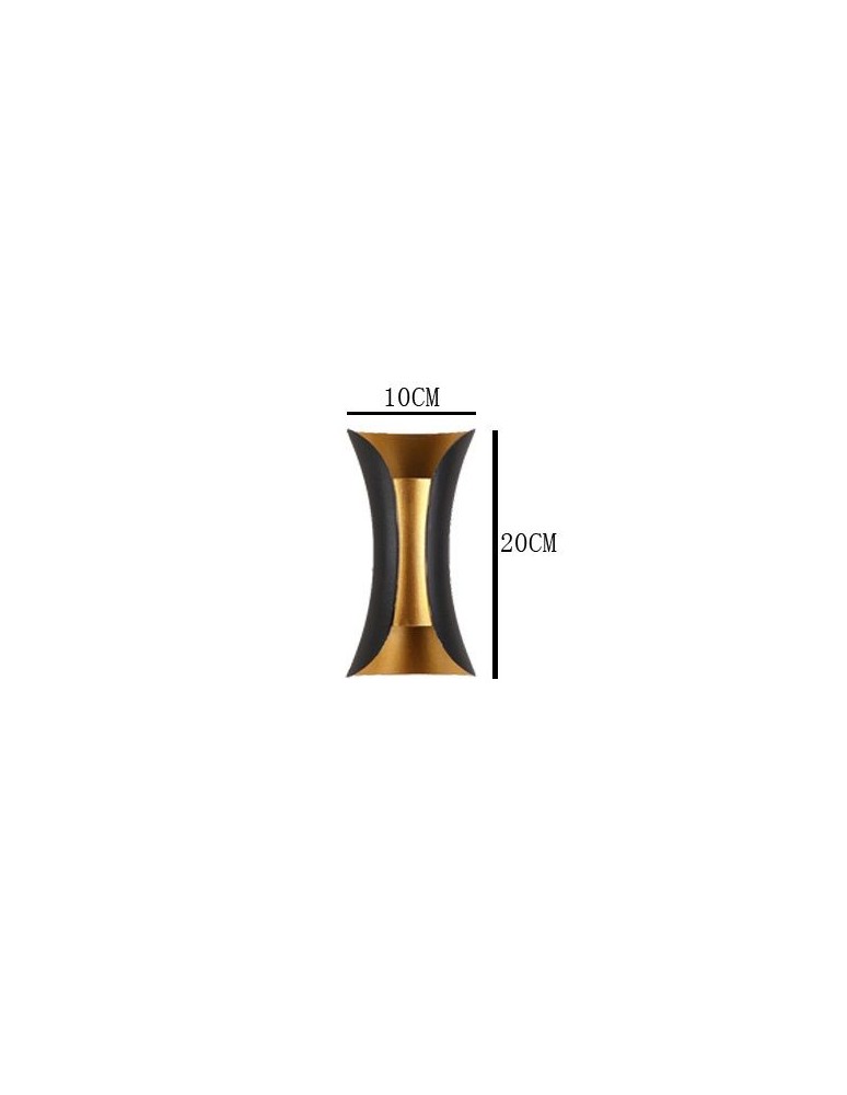 Wall lamps - Abigali Wall lamp Black-Gold IP65 2x5W 3000K - product kolory-swiatla.pl 7