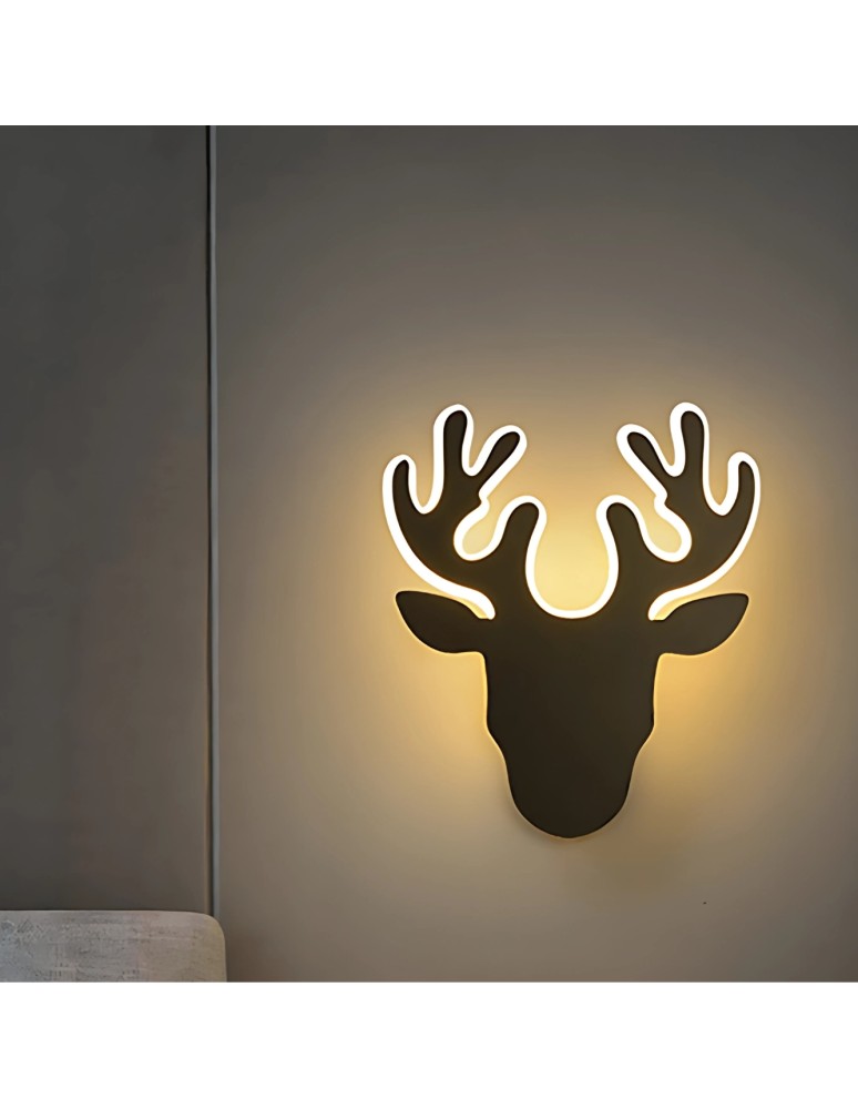 Abigali Kinkiet LED Jeleń Deer 2 Czarny