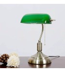 Abigali Lampka stołowa Bankierka zielona