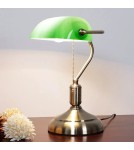 Abigali Lampka stołowa Bankierka zielona