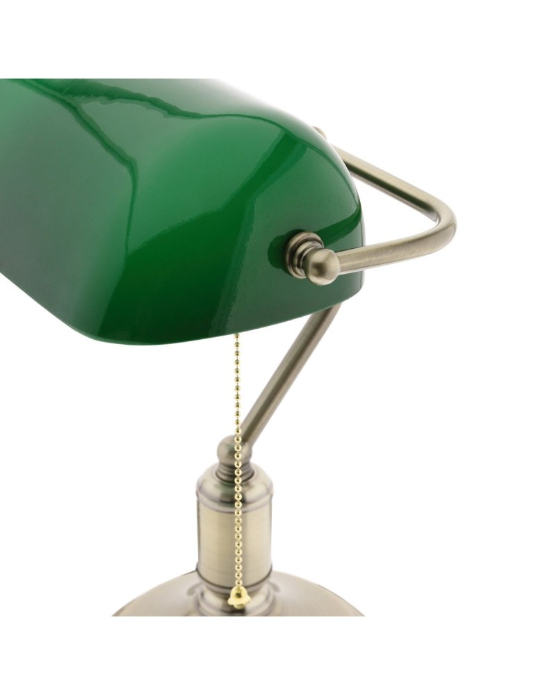 Abigali Lampka stołowa Bankierka zielona