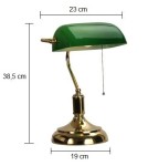 Abigali Lampka stołowa Bankierka zielona