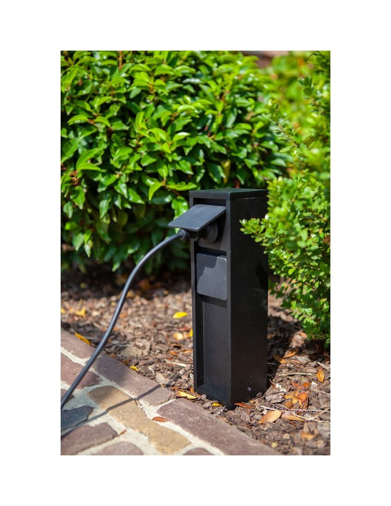 Standing garden lamps - Lutec MAINS power pole black 9702201012 - product kolory-swiatla.pl 6