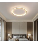 Abigali Plafon LED okrągły złoty 500*45mm 36W - trzy barwy, ściemnialny - Pilot