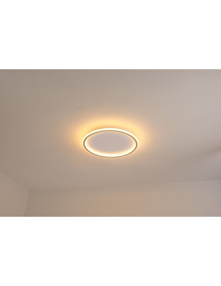 Abigali Plafon LED okrągły złoty 500*45mm 36W - trzy barwy, ściemnialny - Pilot