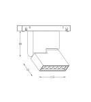 Product categories - Abigali LWQ-M11 Magneto bus luminaire (48V, 1-10V dimmable) 12W 3000K CRI90 - product 9