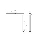 Abigali Oprawa szynowa LWQ-M09 Magneto (48V, ściemnianie 1-10V) 24W 3000K CRI90