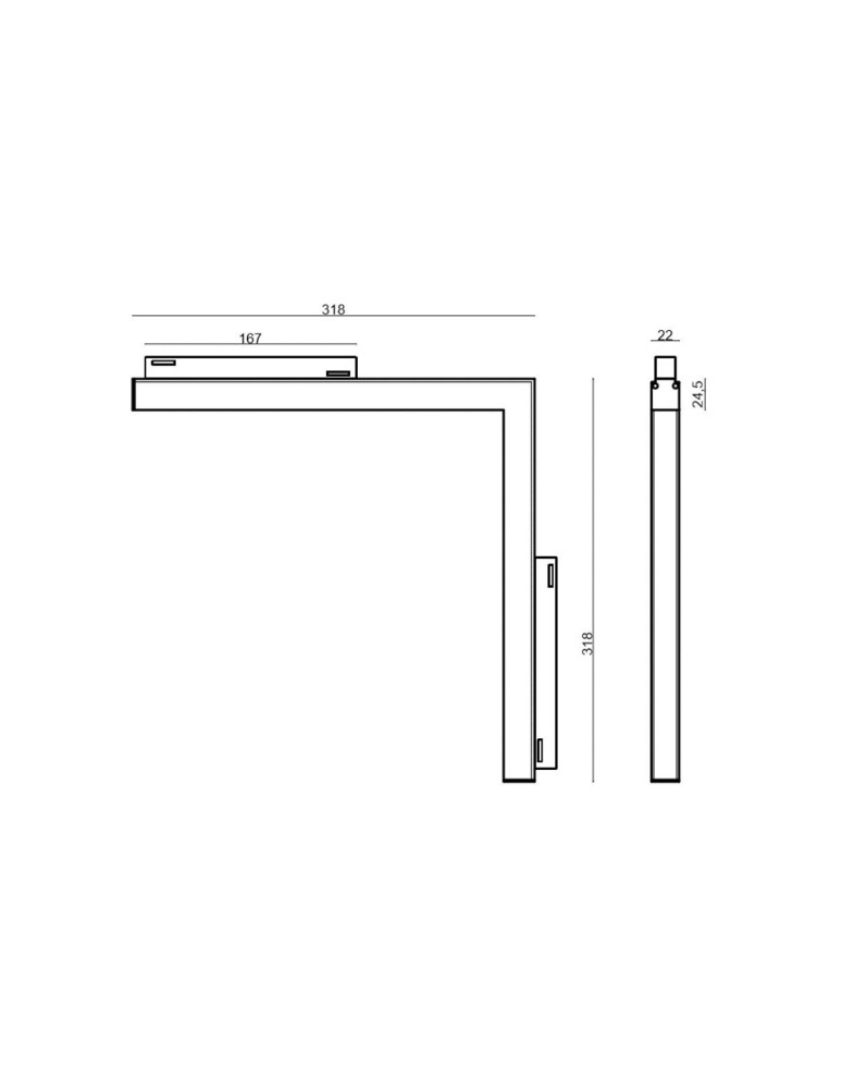 Abigali Oprawa szynowa LWQ-M09 Magneto (48V, ściemnianie 1-10V) 24W 3000K CRI90