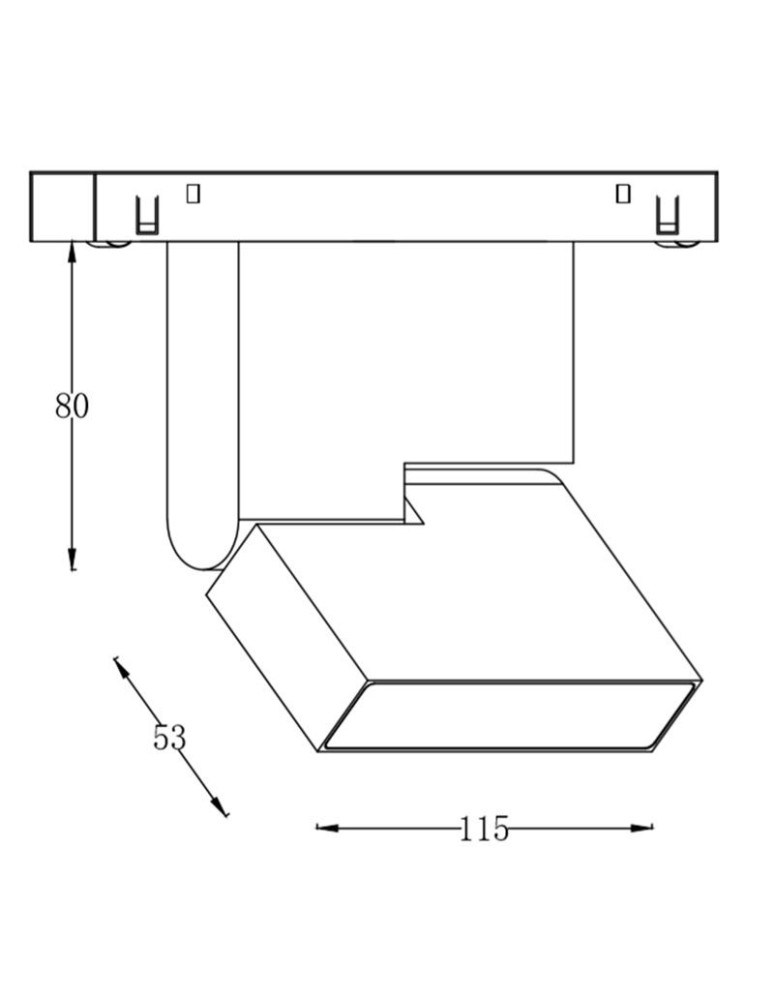 Abigali Oprawa szynowa LWQ-M13 Magneto (48V, ściemnianie 1-10V) 12W 3000K CRI90