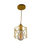 Product categories - Abigali Gold Cage E27 Pendant Lamp. - product 1