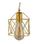 Product categories - Abigali Gold Cage E27 Pendant Lamp. - product 4