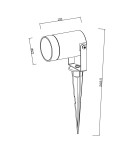 Abigali Lampa ogrodowa Gardeno IP65 GU10