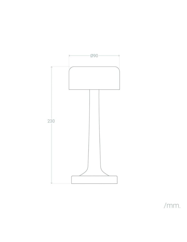 Abigali Bezprzewodowa Lampka stołowa Resta 3W CCT ładowalna USB