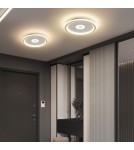 Abigali Plafon LED okrągły Slim Motion z regulowanym czujnikiem ruchu PIR 3000K złoty