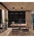 Abigali Oprawa natynkowa 18W CRI90+ 120° Czarna WW