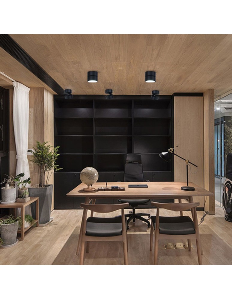 Abigali Oprawa natynkowa 18W CRI90+ 120° Czarna WW