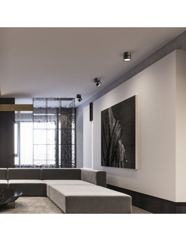 Abigali Oprawa natynkowa 18W CRI90+ 120° Czarna WW