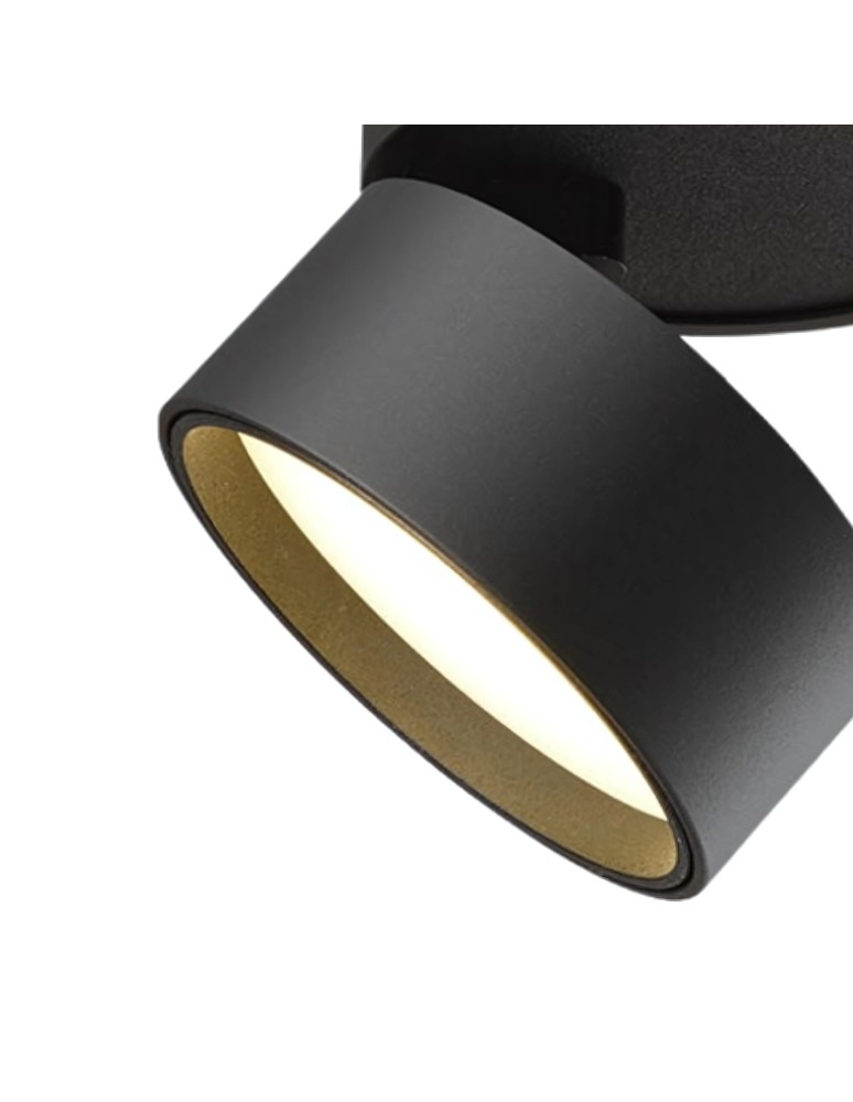 Abigali Oprawa natynkowa 18W CRI90+ 120° Czarna WW