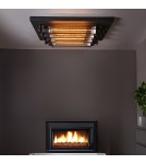 Abigali Loftowy Plafon Retro 4, czarny 4xE27