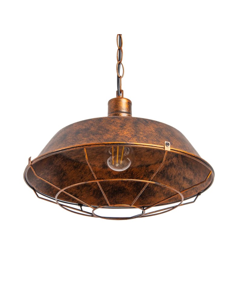 Abigali Industrialna Lampa wisząca Antique E27, miedziany