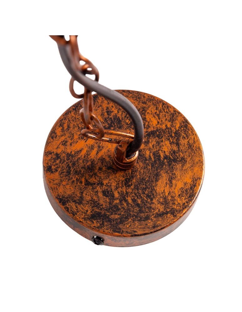 Abigali Industrialna Lampa wisząca Antique E27, miedziany