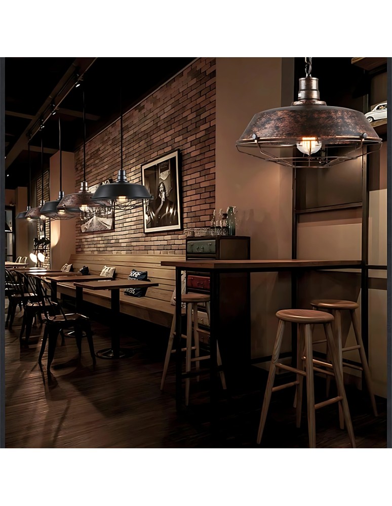 Loft pendant lamps - Abigali Industrial Antique E27 Pendant Lamp, copper - product kolory-swiatla.pl 9