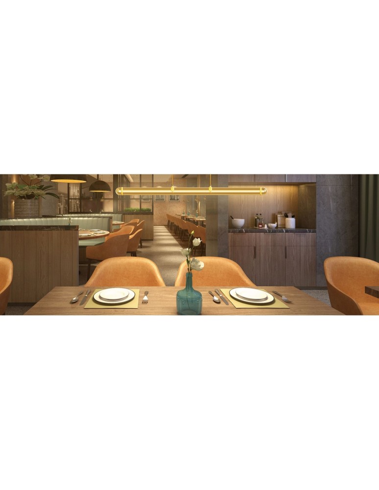 Pendant lamps over the island - Abigali Glamour FILO LUCE 30W pendant lamp, gold - product kolory-swiatla.pl 3