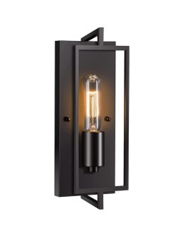 Abigali Loftowy Kinkiet Retro Simple, czarny 1xE27