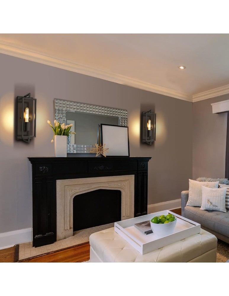 Loft wall lamps - industrial - Abigali Loft Retro Simple wall lamp, black 1xE27 - product kolory-swiatla.pl 2