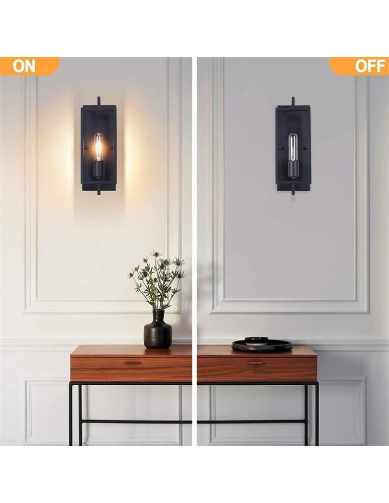 Loft wall lamps - industrial - Abigali Loft Retro Simple wall lamp, black 1xE27 - product kolory-swiatla.pl 5