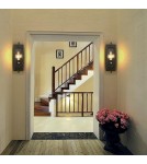 Abigali Loftowy Kinkiet Retro Simple, czarny 1xE27