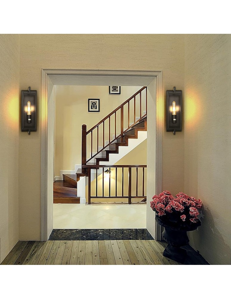 Loft wall lamps - industrial - Abigali Loft Retro Simple wall lamp, black 1xE27 - product kolory-swiatla.pl 6