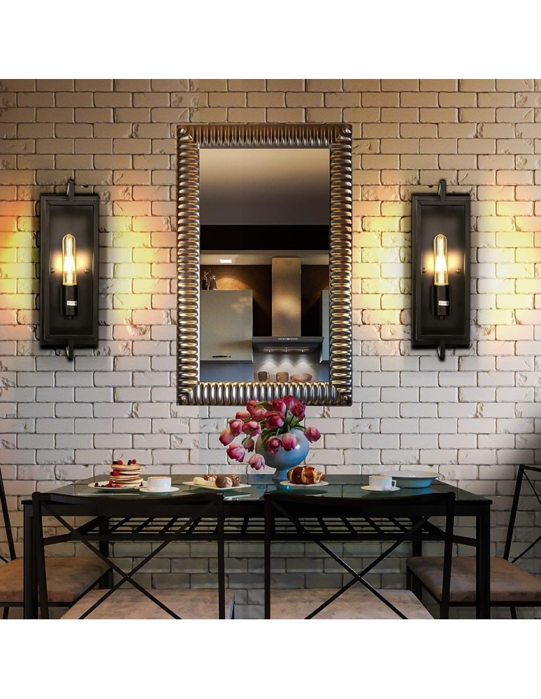 Loft wall lamps - industrial - Abigali Loft Retro Simple wall lamp, black 1xE27 - product kolory-swiatla.pl 7