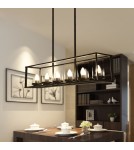 Loft pendant lamps - Abigali Loft Retro Classic Pendant Lamp, black 6xE27 - product 2