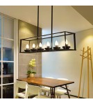 Loft pendant lamps - Abigali Loft Retro Classic Pendant Lamp, black 6xE27 - product 3