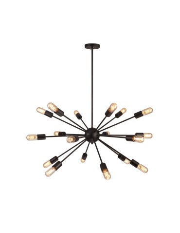 Abigali Retro Spikes pendant lamp, black 18XE27