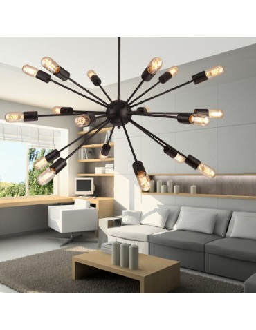 Abigali Lampa wisząca Retro Spikes, czarny 18XE27 - produkt 2